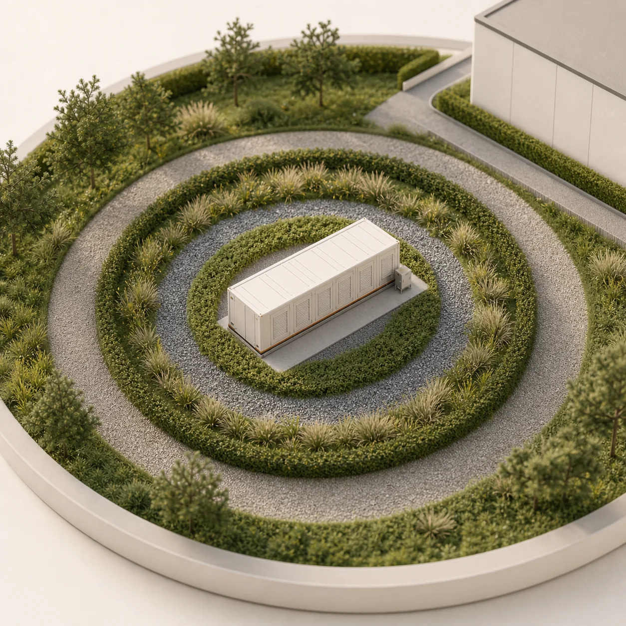 Duurzame installatie georganiseerd rond één duidelijke locatiecontext